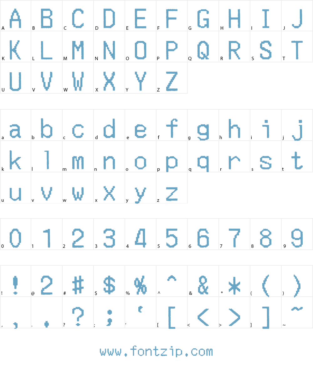 Merchant Copy Font Character